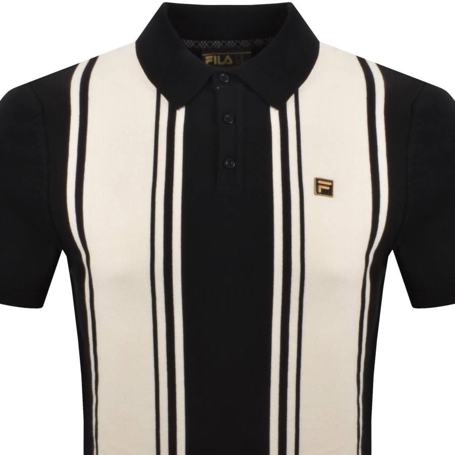 Image number 2 for Fila Buddy Bowling Knit Polo T Shirt Black