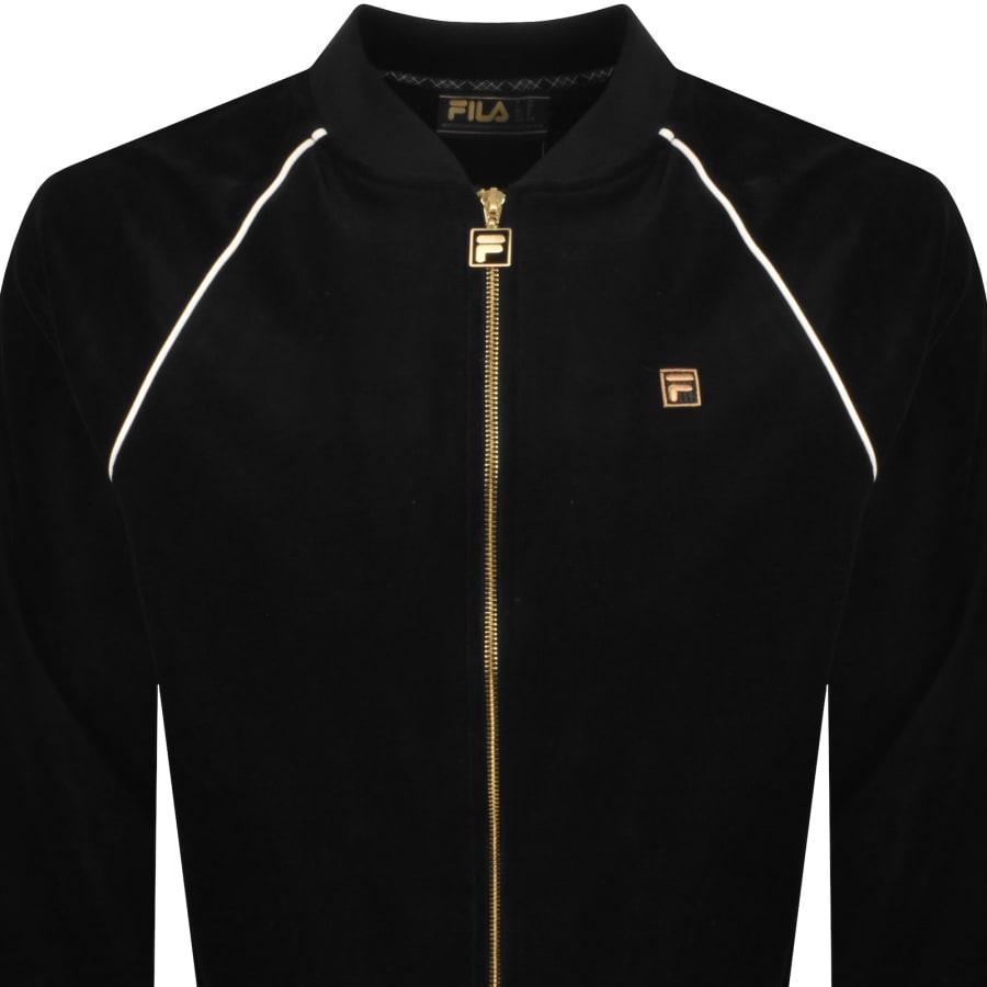 Image number 2 for Fila Fella Full Zip Track Top Black