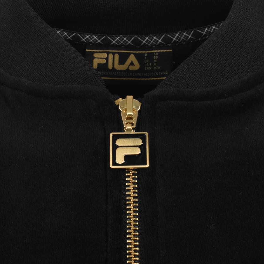 Image number 4 for Fila Fella Full Zip Track Top Black