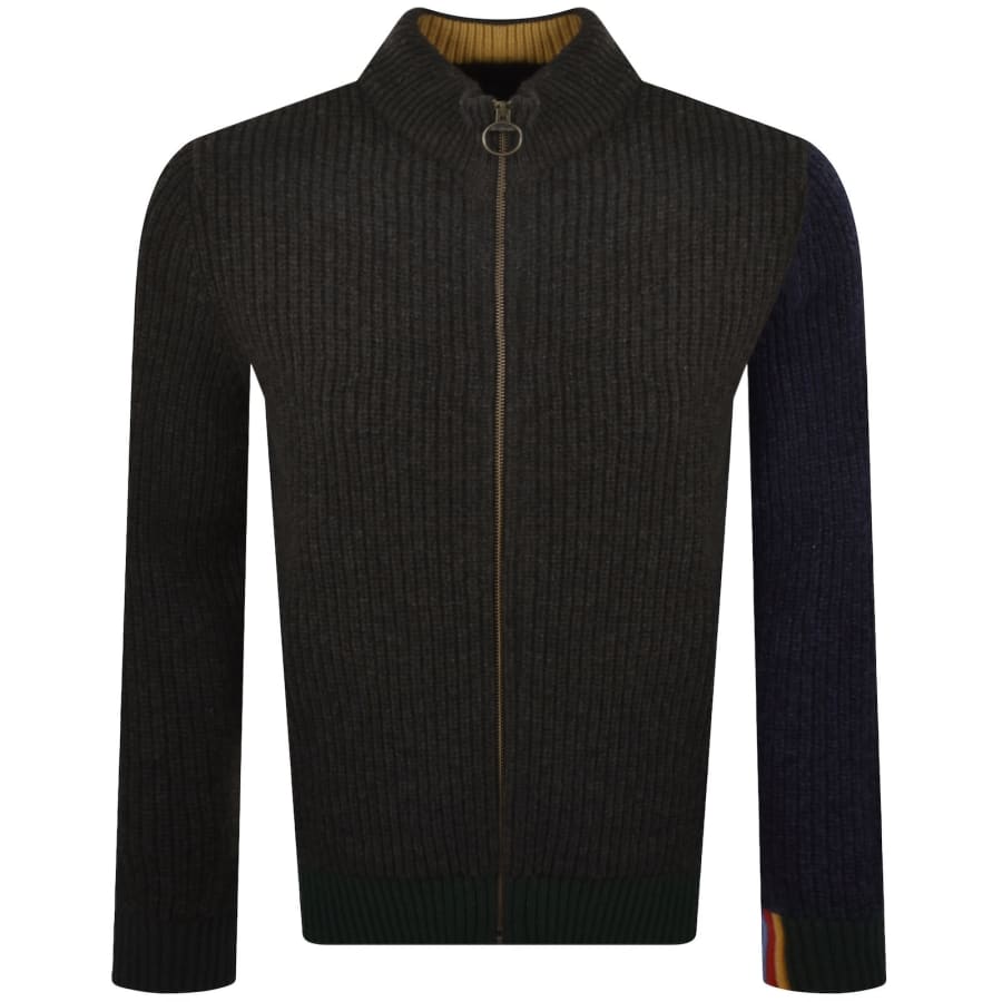 Image number 2 for Barbour X Paul Smith Cardigan Russet Brown