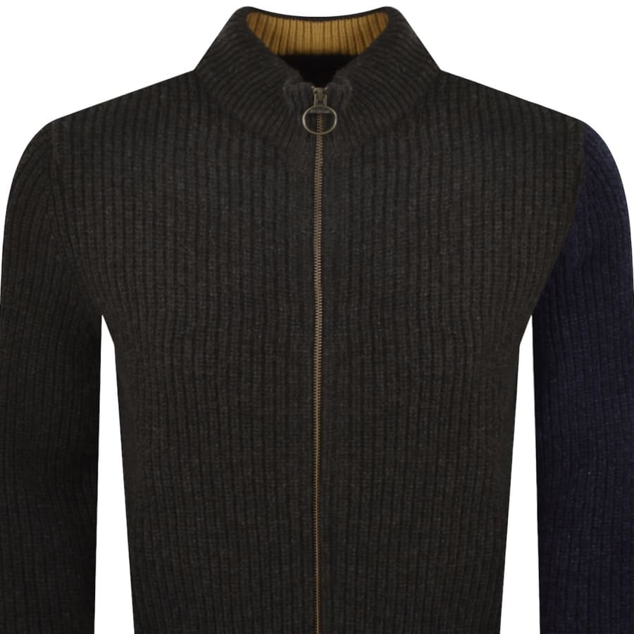 Image number 3 for Barbour X Paul Smith Cardigan Russet Brown