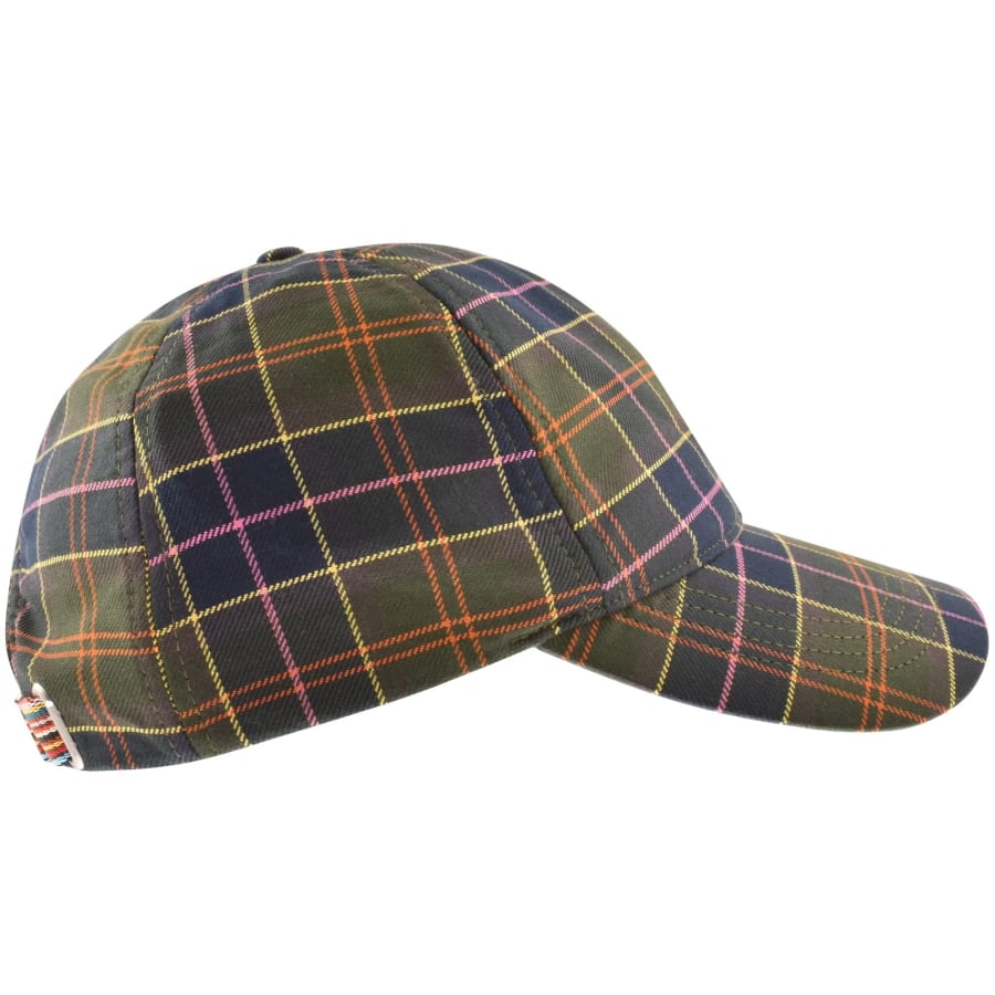 Image number 2 for Barbour X Paul Smith Tartan Cap Green