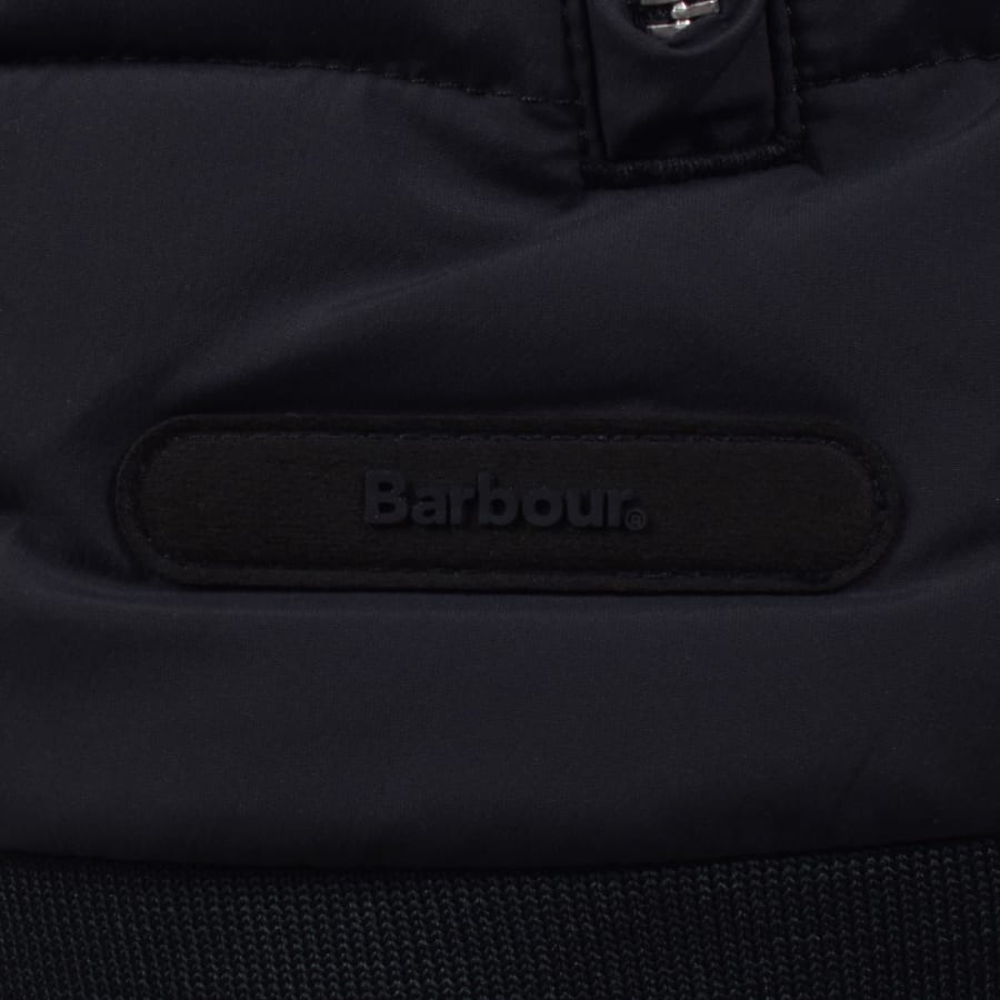 Image number 3 for Barbour Thornton Quilted Sweatshirt Navy