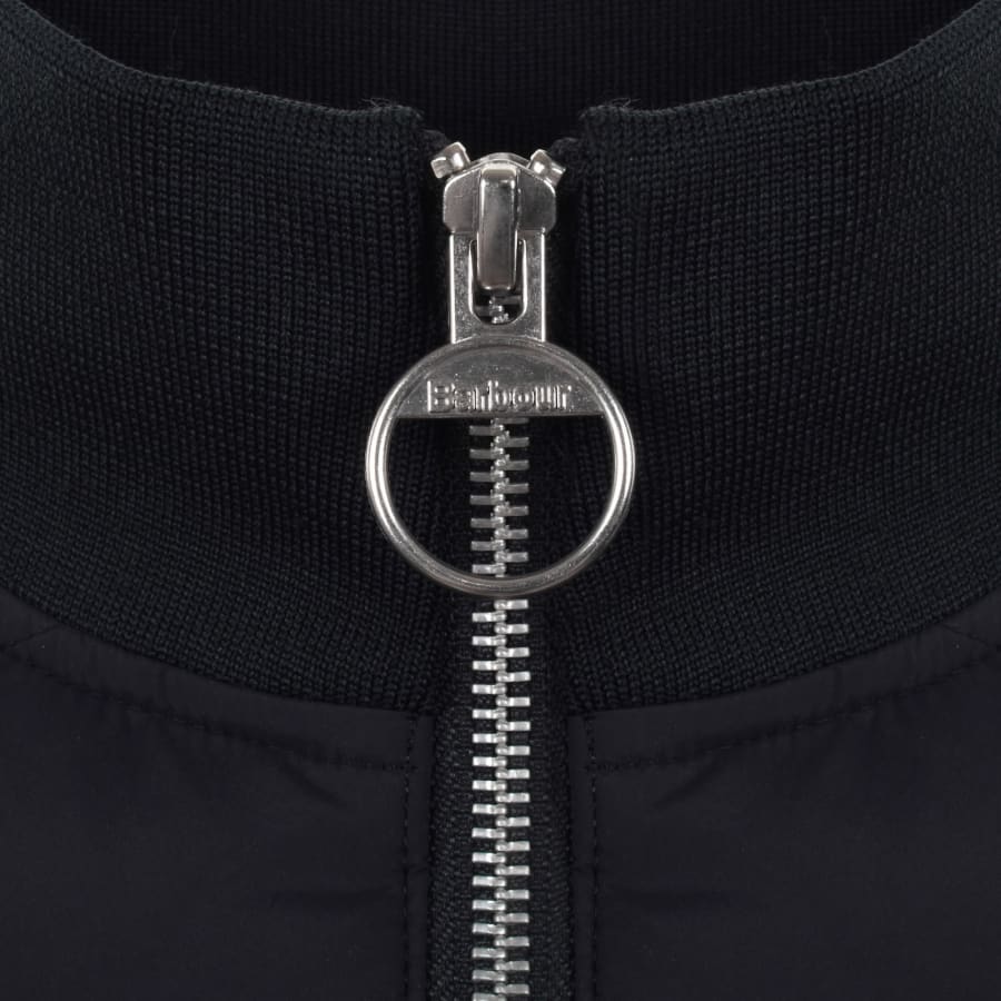 Image number 5 for Barbour Thornton Quilted Sweatshirt Navy