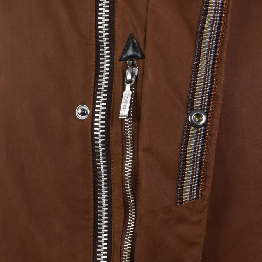 Image number 4 for Barbour X Paul Smith Wax Transport Jacket Brown
