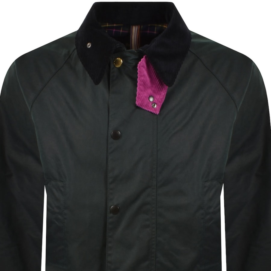 Image number 2 for Barbour X Paul Smith Wax Gamefair Jacket Green
