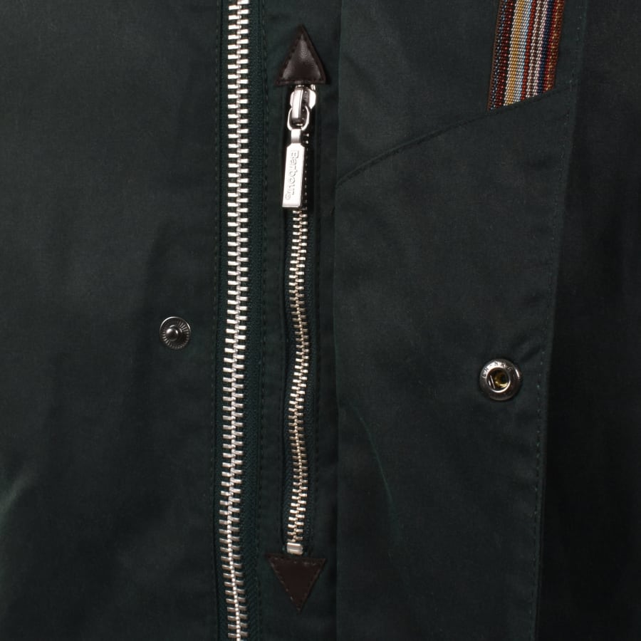 Image number 4 for Barbour X Paul Smith Wax Gamefair Jacket Green