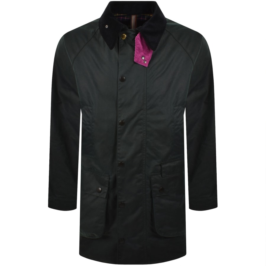 Image number 1 for Barbour X Paul Smith Wax Gamefair Jacket Green