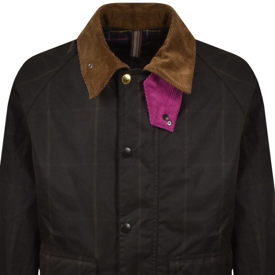 Image number 2 for Barbour X Paul Smith Wax Transport Jacket Brown