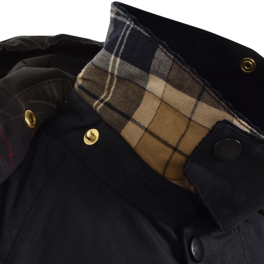 Image number 5 for Barbour Wax Icons Transport Jacket Navy