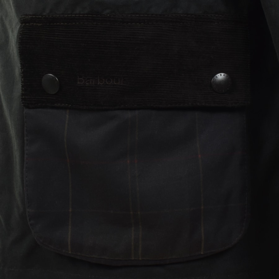 Image number 3 for Barbour Wax Icons Bedale Jacket Green