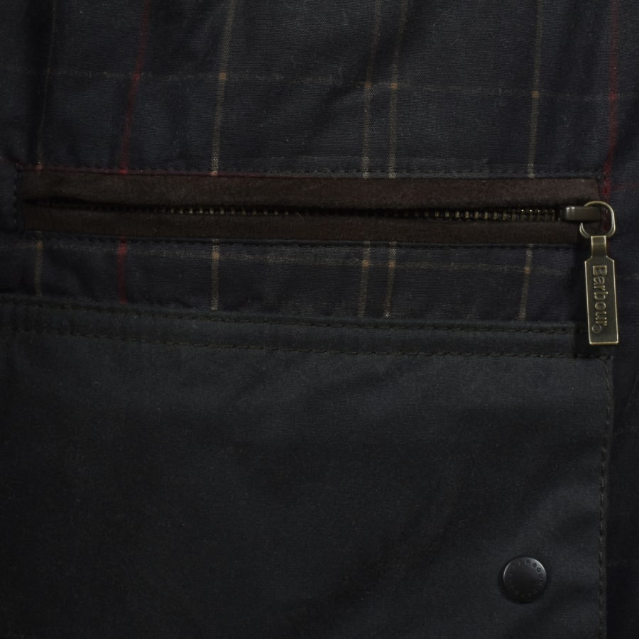 Image number 3 for Barbour Icons Durham Wax Jacket Green