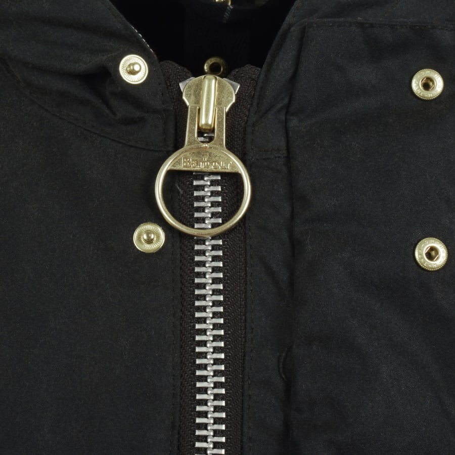 Image number 5 for Barbour Icons Durham Wax Jacket Green