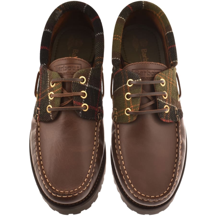 Image number 3 for Barbour Deck Boat Shoe Brown