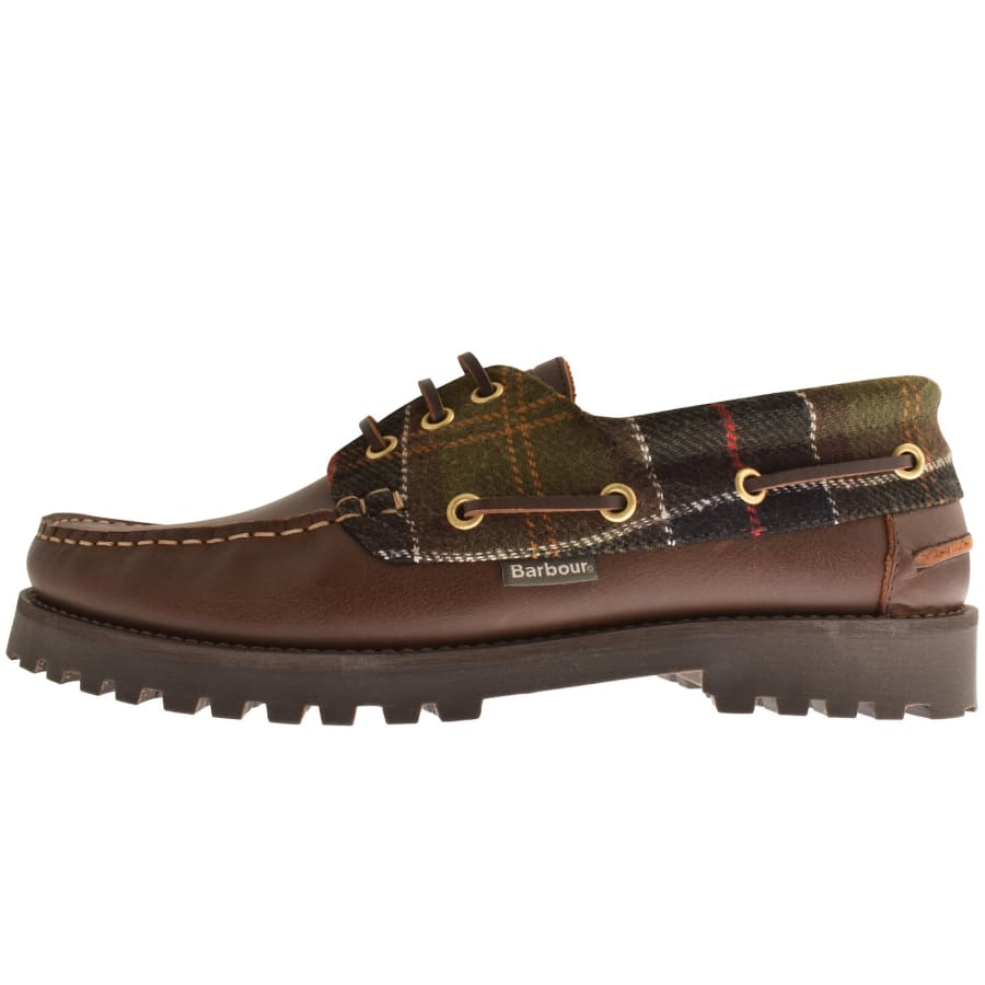 Image number 1 for Barbour Deck Boat Shoe Brown