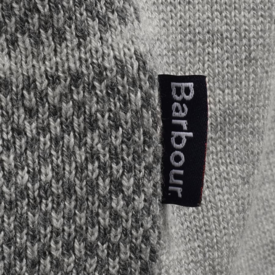 Image number 3 for Barbour Mineral Tartan Jumper Grey