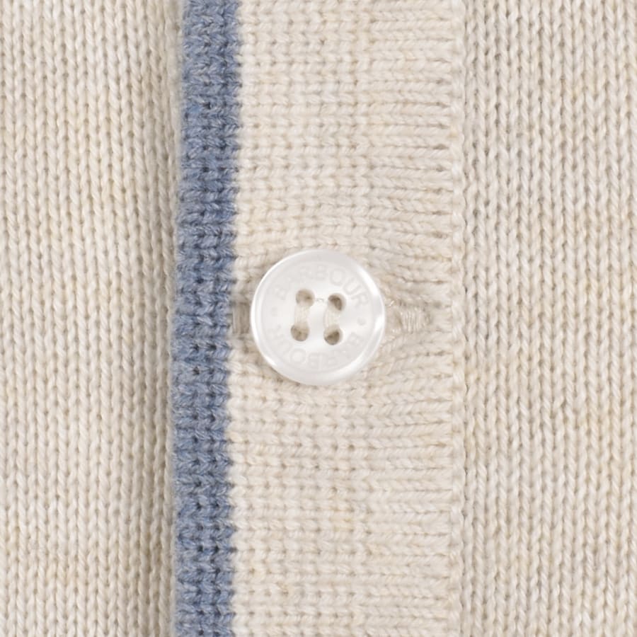 Image number 4 for Barbour Taunton Knitted Polo Whisper White