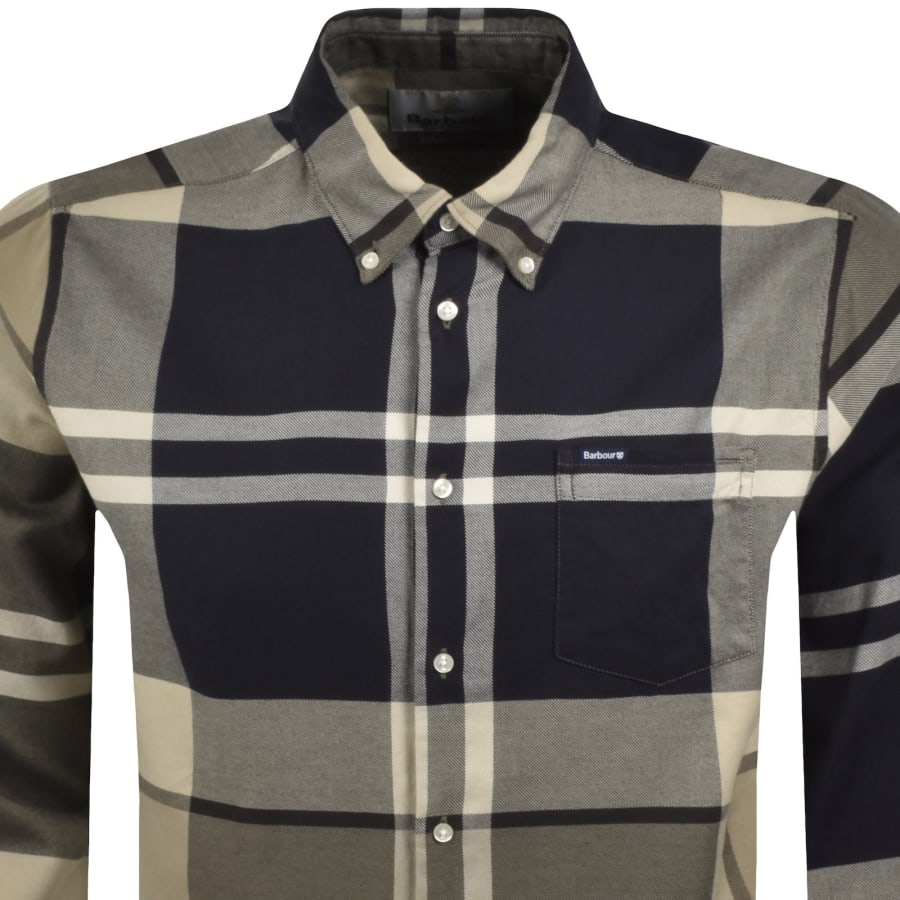 Image number 2 for Barbour Dunoon Long Sleeve Shirt Brown