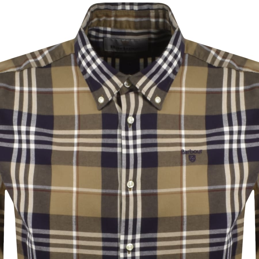 Image number 2 for Barbour Edgar Long Sleeve Shirt Brown