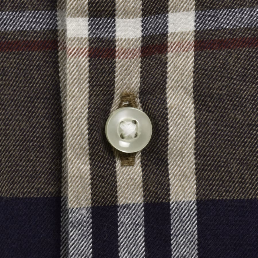 Image number 4 for Barbour Edgar Long Sleeve Shirt Brown