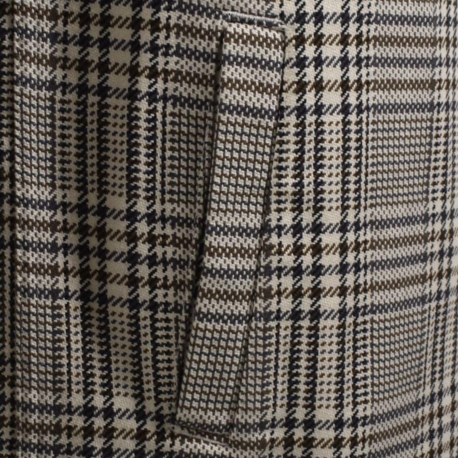 Image number 4 for Barbour Alderney Houndstooth Overshirt White
