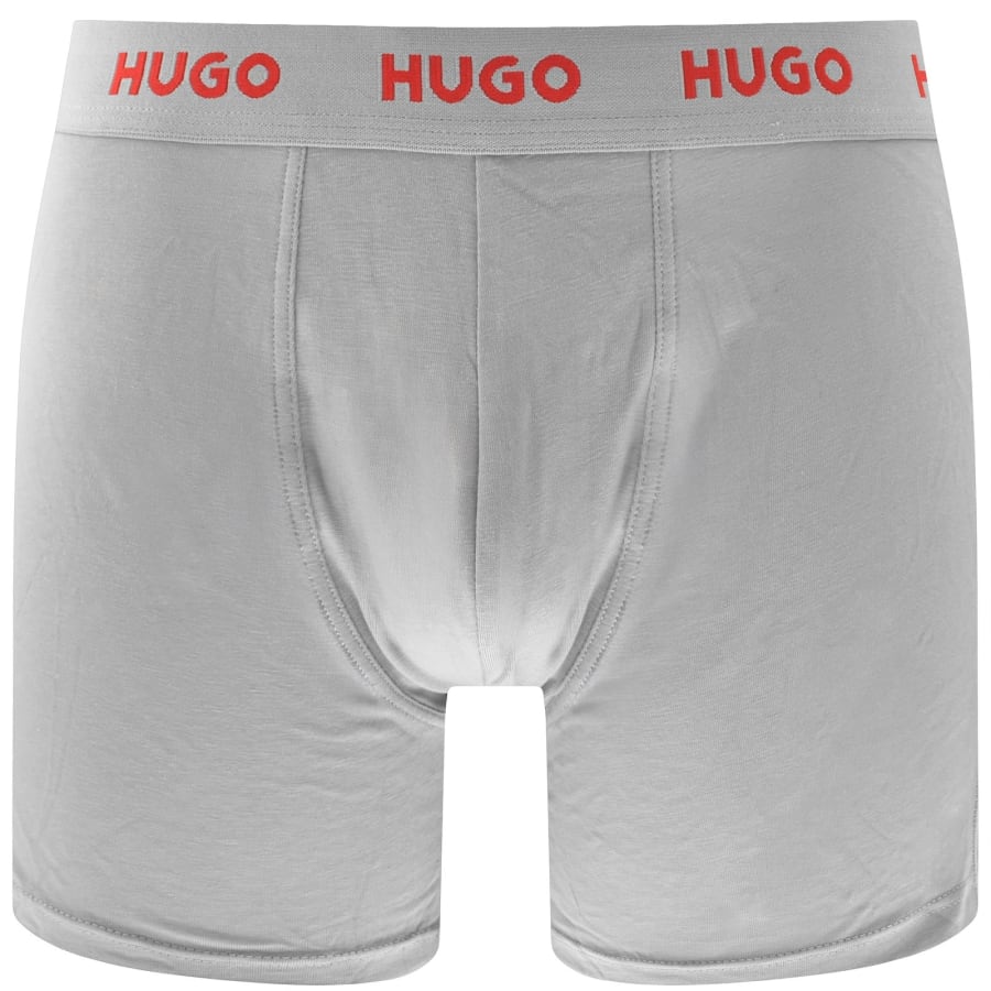Image number 4 for HUGO 3 Pack Boxers Open Blue