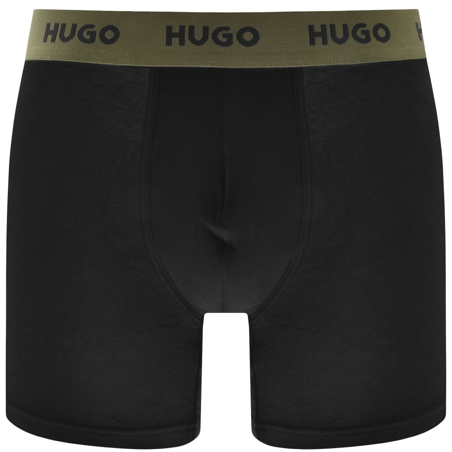 Image number 4 for HUGO 3 Pack Boxers Black