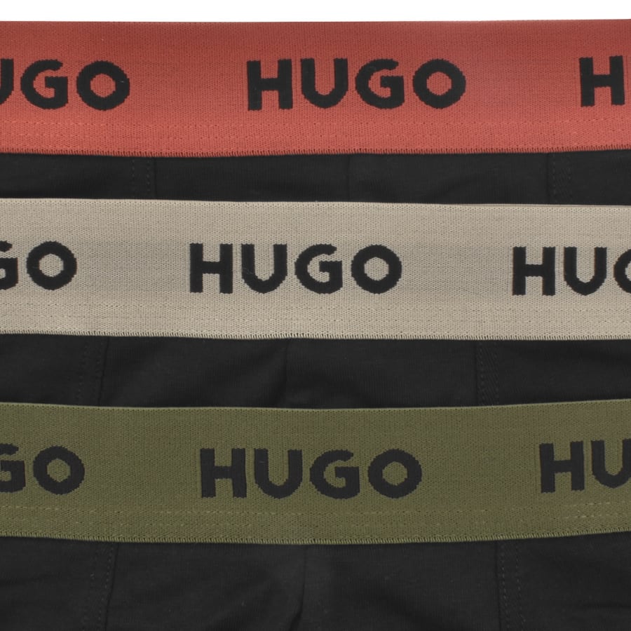 Image number 5 for HUGO 3 Pack Boxers Black