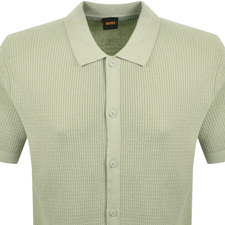 Image number 2 for BOSS Akepalo Knit Polo Shirt Green