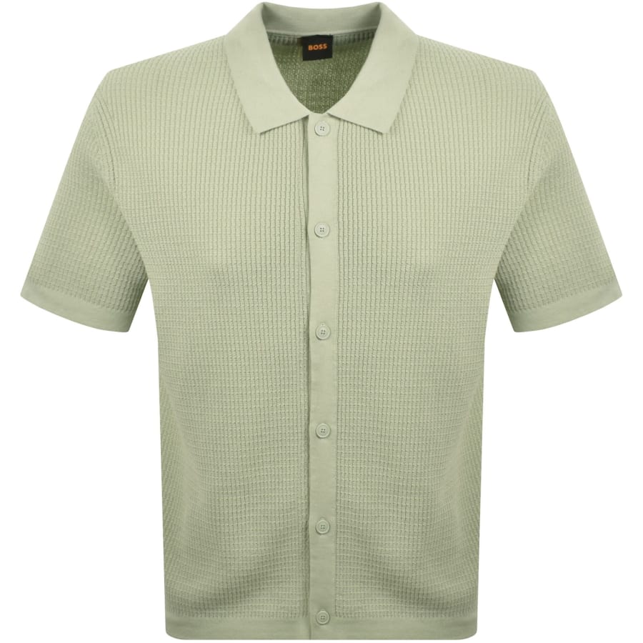 Image number 1 for BOSS Akepalo Knit Polo Shirt Green