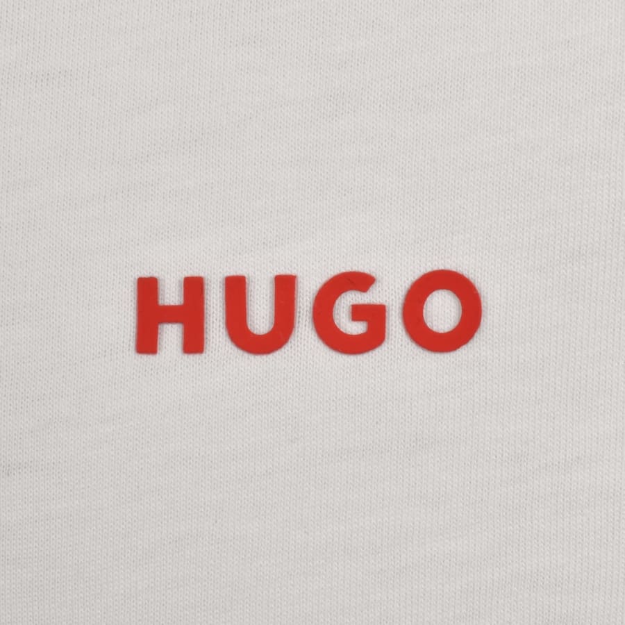 Image number 3 for HUGO Dero222 T Shirt Natural White