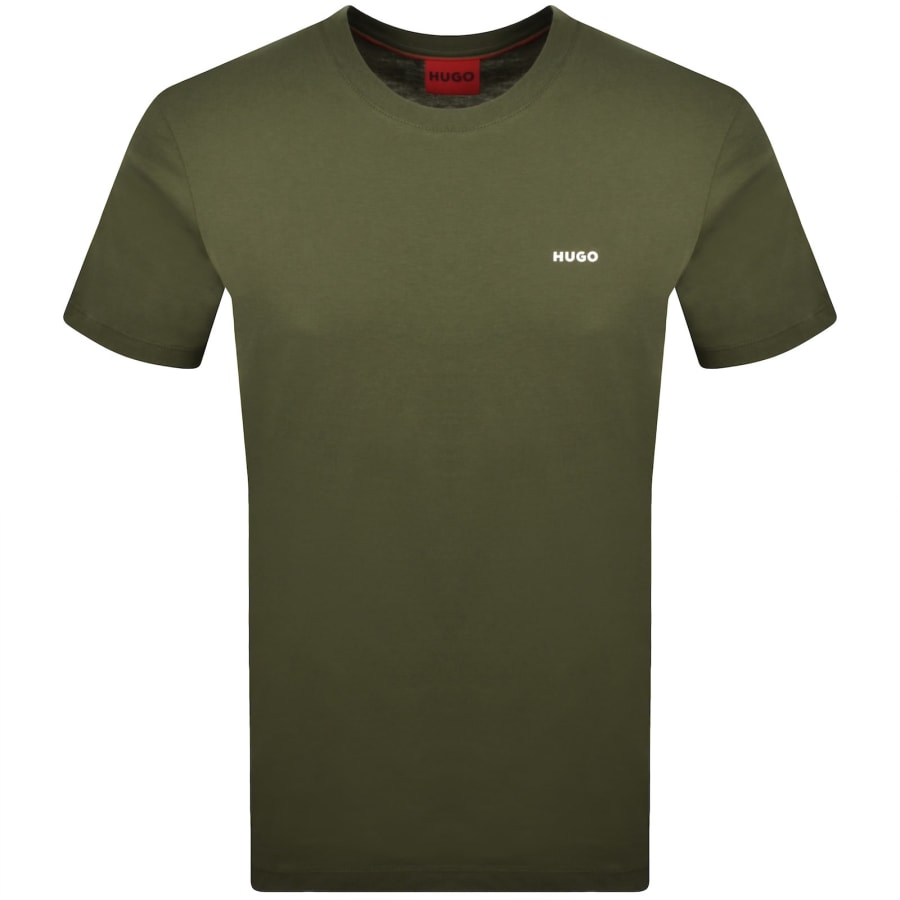 Image number 1 for HUGO Dero222 T Shirt Green