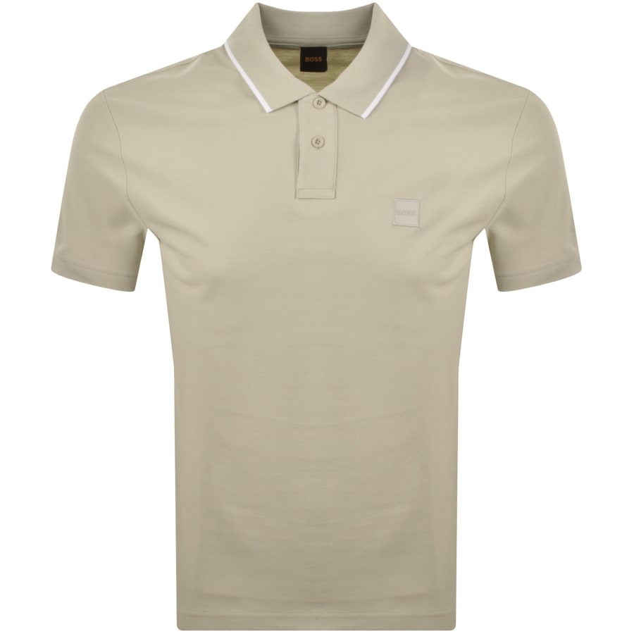 Image number 1 for BOSS Passerford Polo T Shirt Beige
