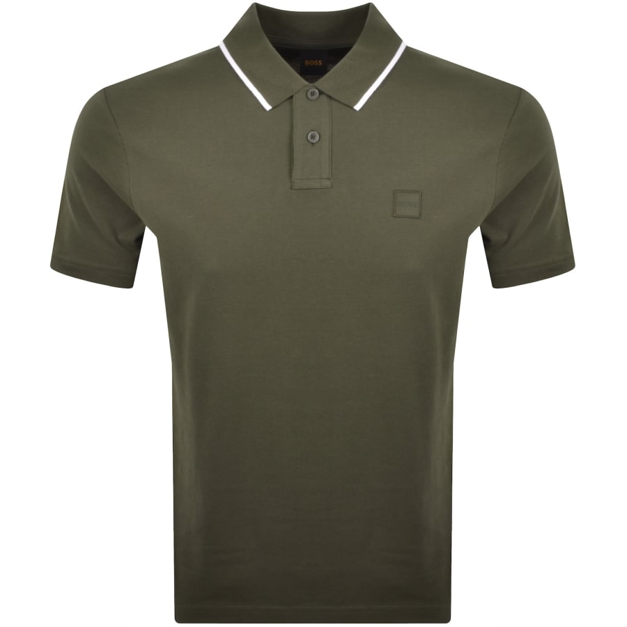 Image number 1 for BOSS Passerford Polo T Shirt Green