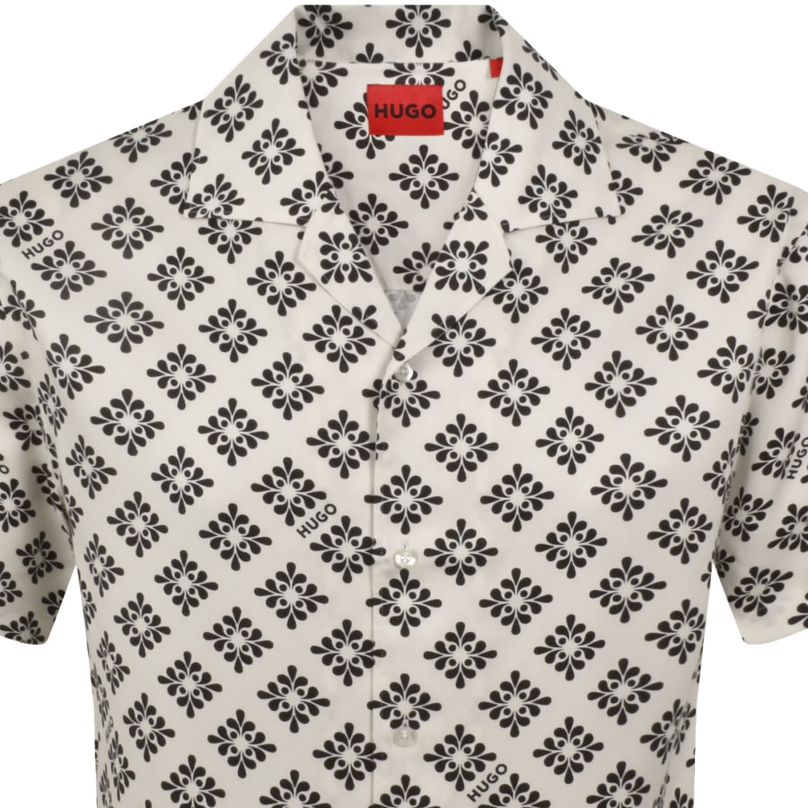 Image number 2 for HUGO Oversized Short Sleeve Espino Shirt White