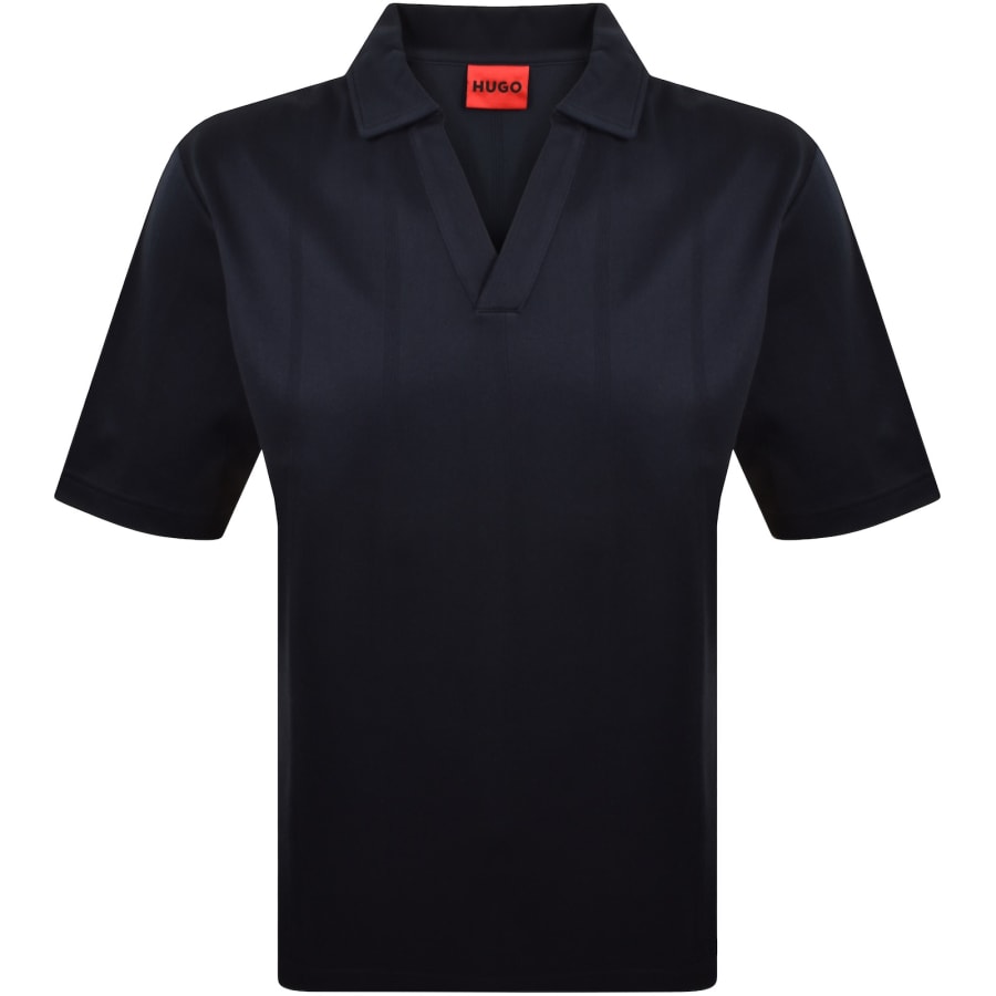 Image number 1 for HUGO Dasillo Polo Shirt Dark Blue