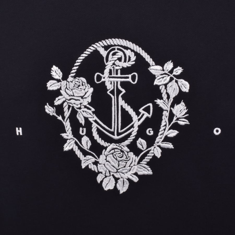Image number 3 for HUGO Dursen Sweatshirt Dark Blue
