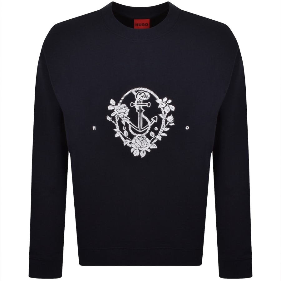 Image number 1 for HUGO Dursen Sweatshirt Dark Blue