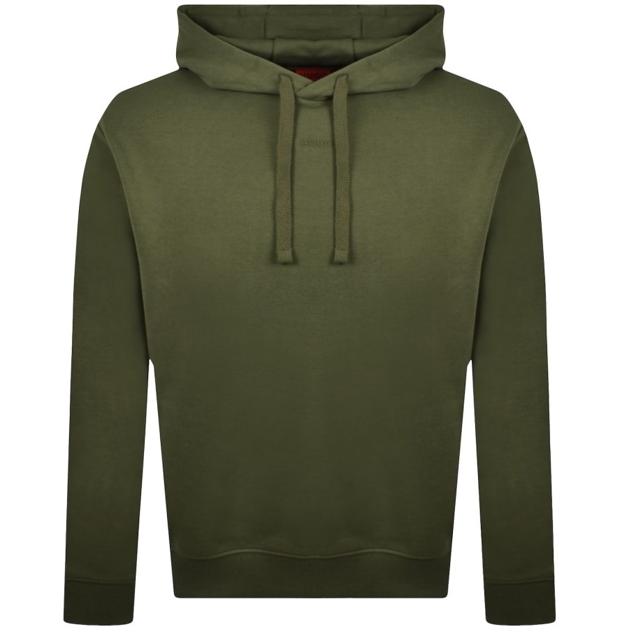 Image number 1 for HUGO Dapo Hoodie Open Green