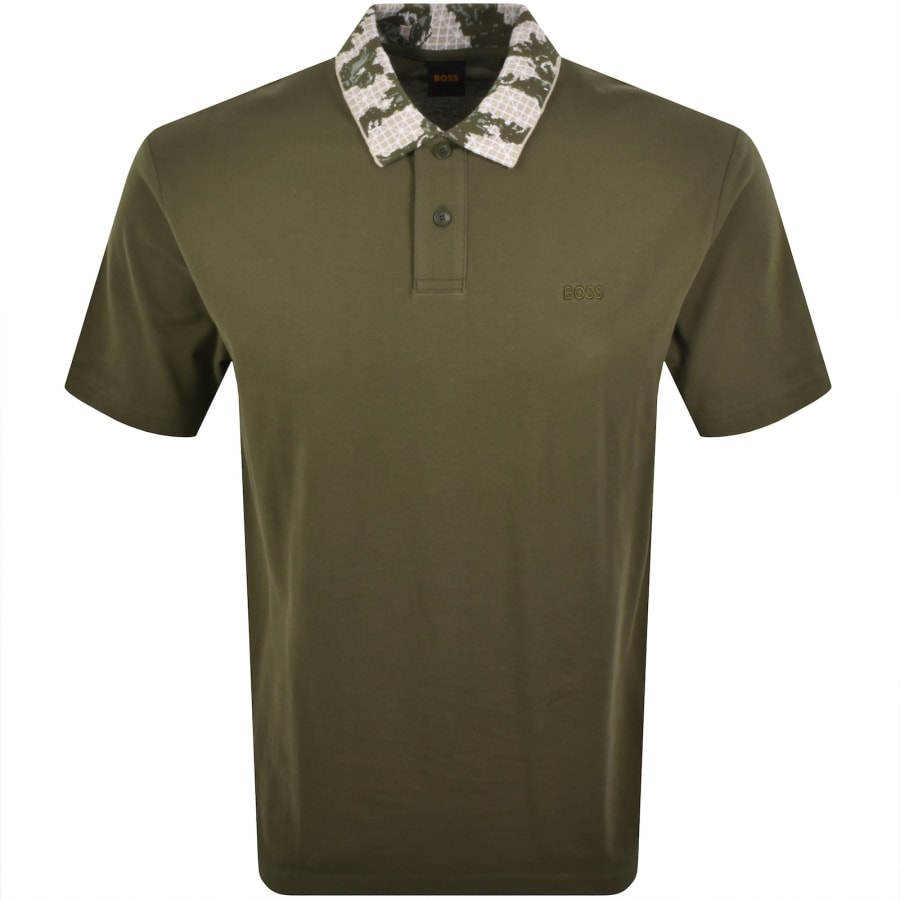 Image number 1 for BOSS Pe Barb Polo T Shirt Green