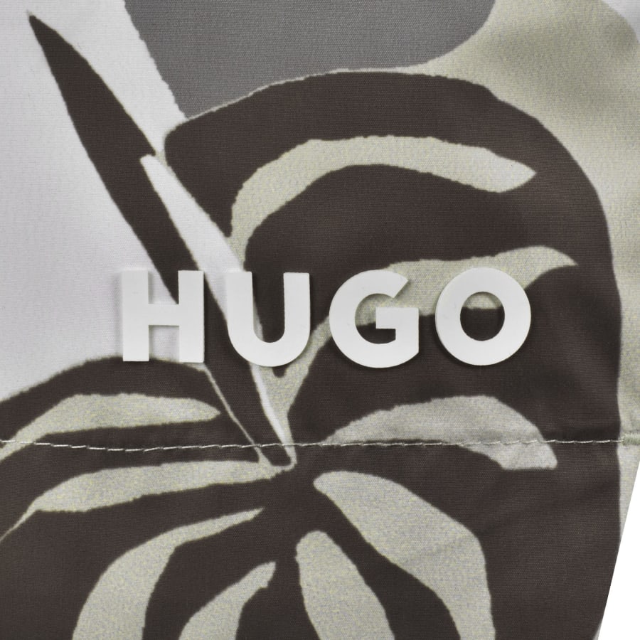 Image number 3 for HUGO Calala Swim Shorts Light Green