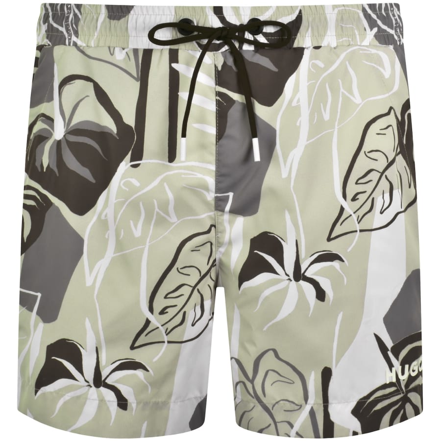 Image number 1 for HUGO Calala Swim Shorts Light Green