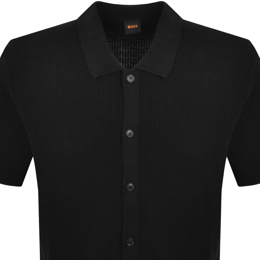 Image number 2 for BOSS Akepalo Knit Polo Shirt Black