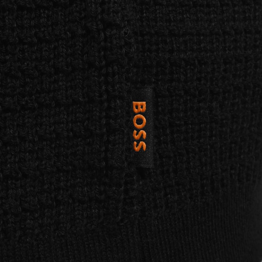 Image number 3 for BOSS Akepalo Knit Polo Shirt Black