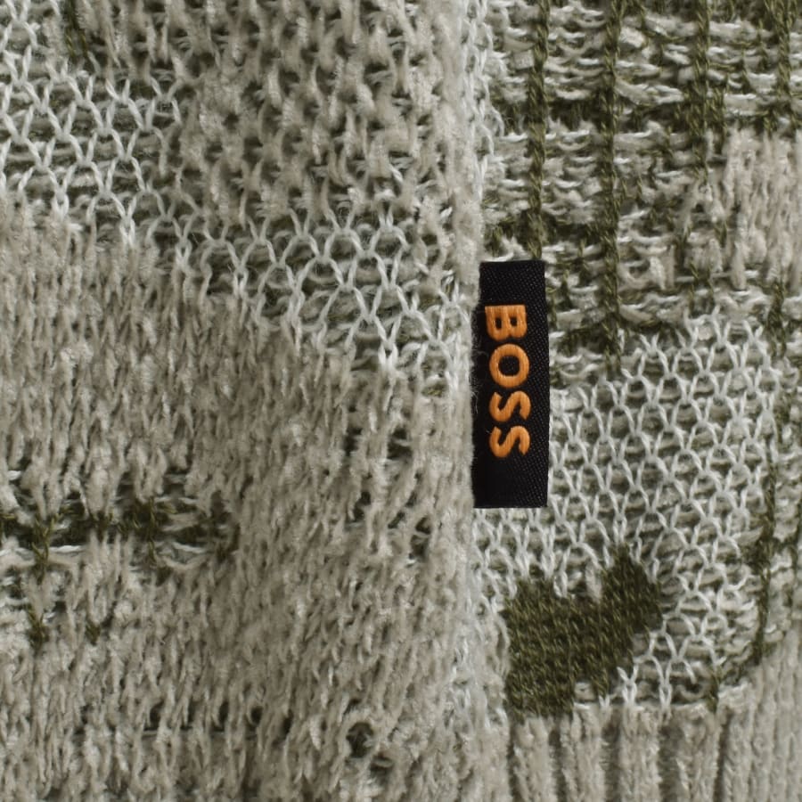 Image number 3 for BOSS Afloralo Knit Jumper Green