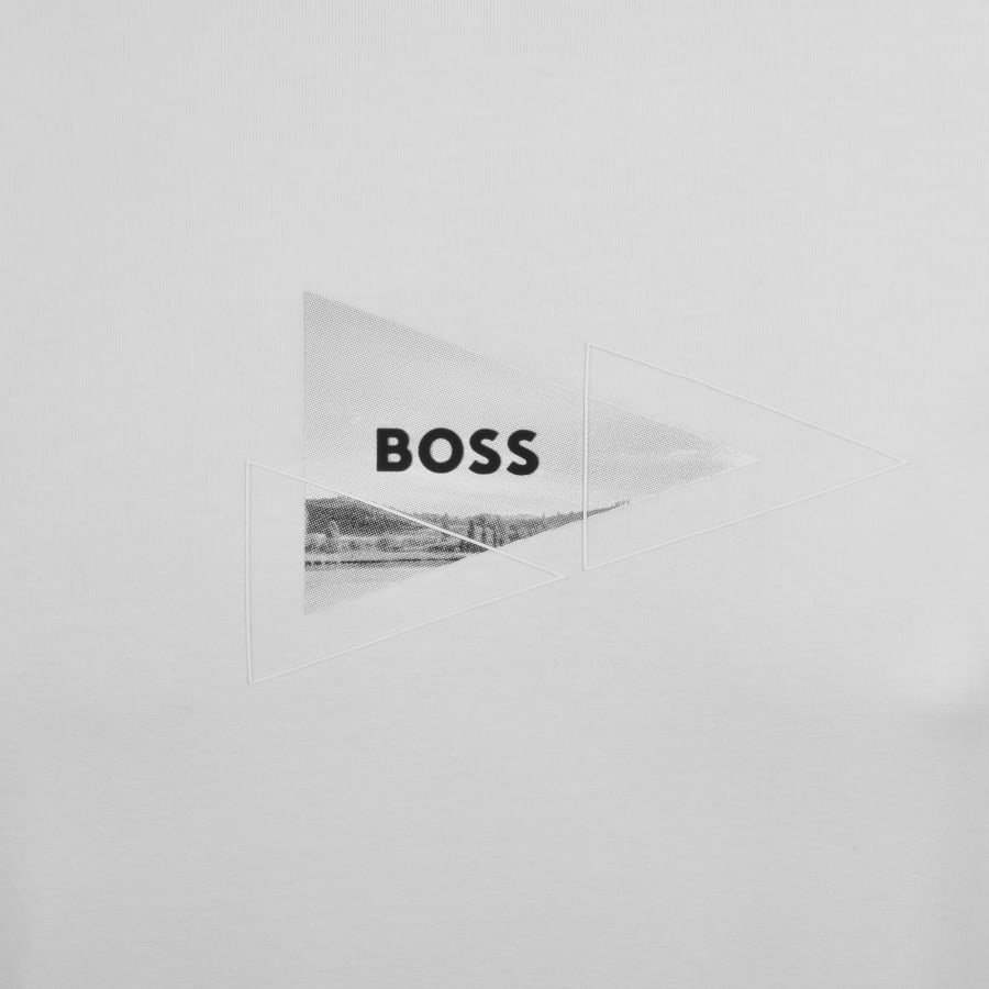 Image number 4 for BOSS Network Photo T Shirt Open White