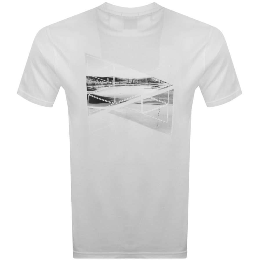 Image number 5 for BOSS Network Photo T Shirt Open White