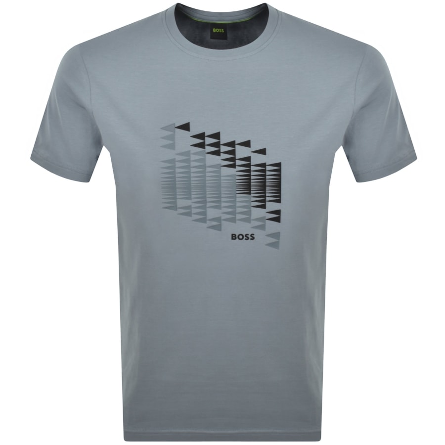 Image number 1 for BOSS Network Flag T Shirt Dark Grey