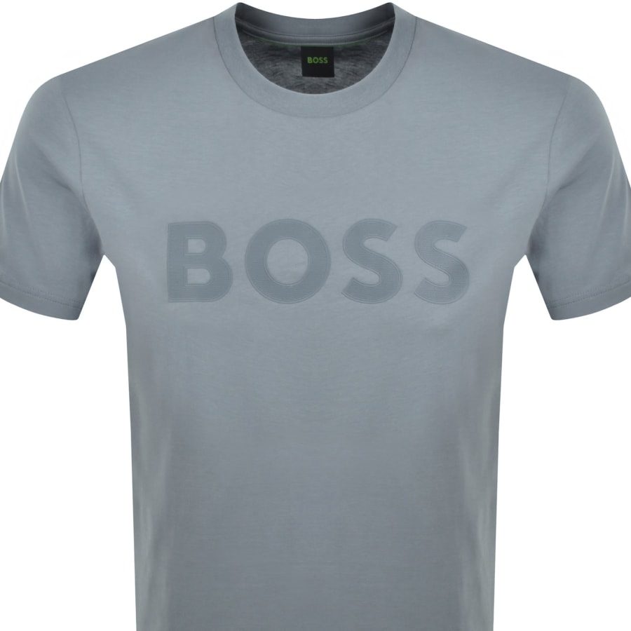 Image number 2 for BOSS Structure T Shirt Dark Grey