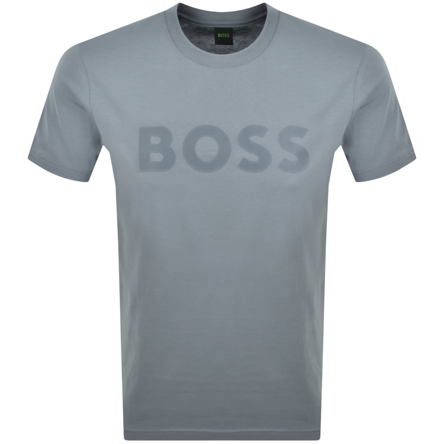 Image number 1 for BOSS Structure T Shirt Dark Grey